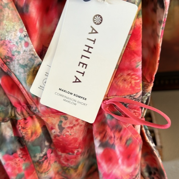 Athleta Womens Floral Marlow Romper - Picture 8 of 12